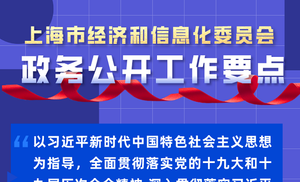 【图解】2022年上海市经济和信息化委员会政务公开工作要点